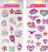 Pink Poppy Confetti Shaker Stickers