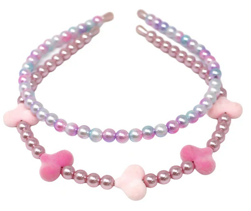 Pink Poppy Dance Beaded Headband