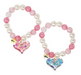 Pink Poppy Best Friends Confetti Heart Bracelet Set (2pc)
