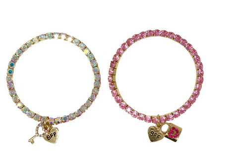 Pink Poppy Bff Lock & Key Bracelet  (2 Pc Set)