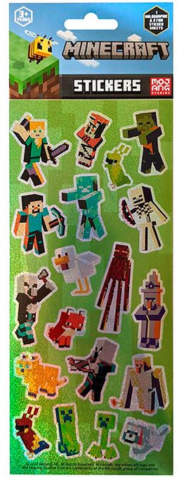 Minecraft Stickers 3 Pack