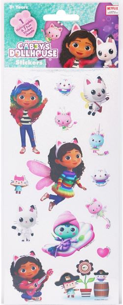 Gabby's Dollhouse Stickers 3 Pack