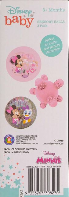 Disney Baby Minnie Mouse Sensory Ball 3 Pack
