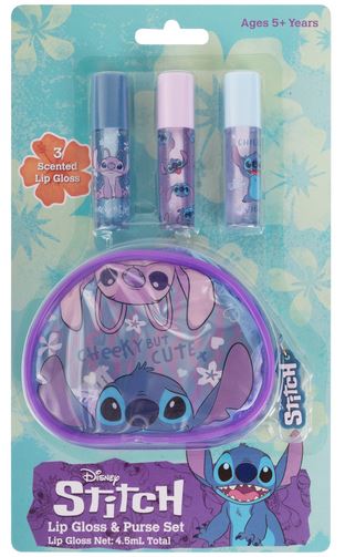 Stitch Coin Purse & Lip Gloss Set