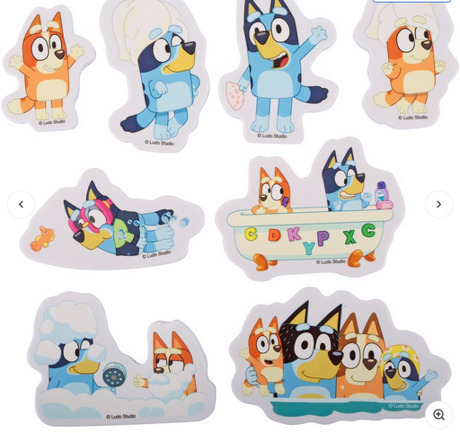 Bluey Bath Foam Sticker Set