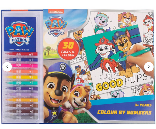 Paw Patrol Colour By Numbers