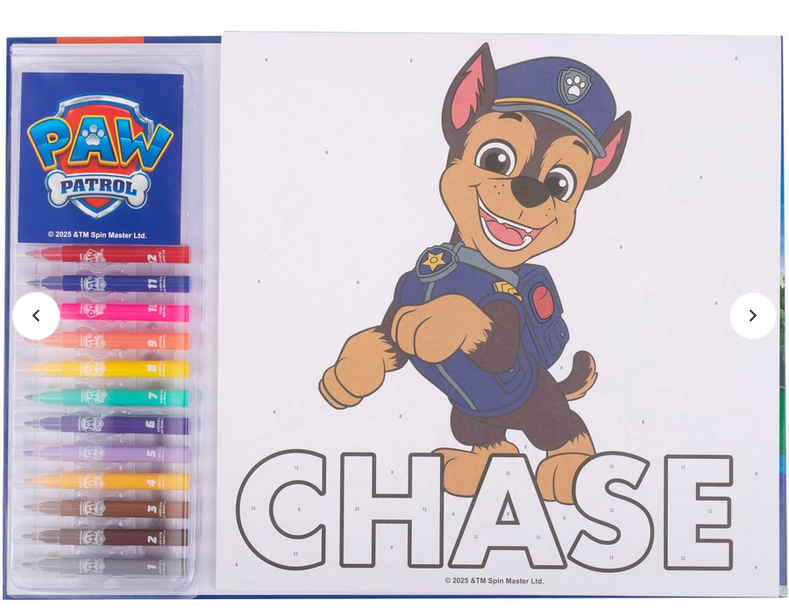 Paw Patrol Colour By Numbers