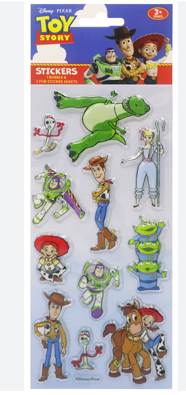 Toy Story Bubble Stickers 3pk