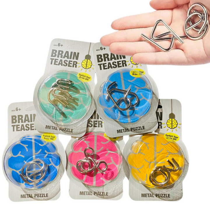 Steel Challenger Brain Teaser Puzzle Assorted 5 Years+