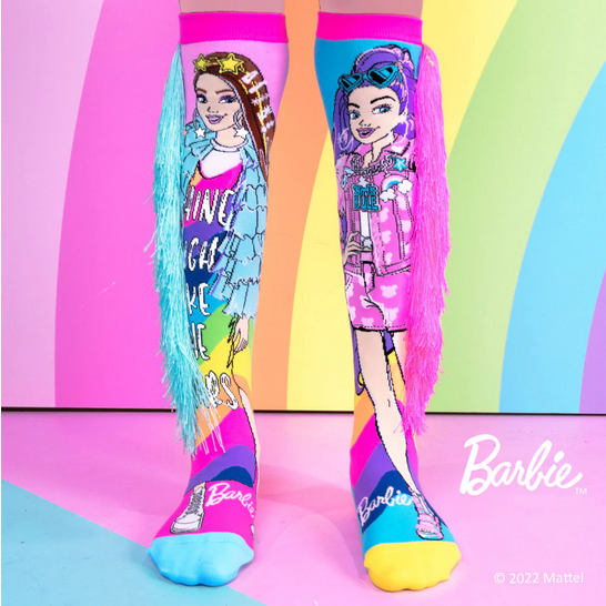 Madmia Barbie Extra Fashionista Socks Fiuts Ages: 6-99 Years