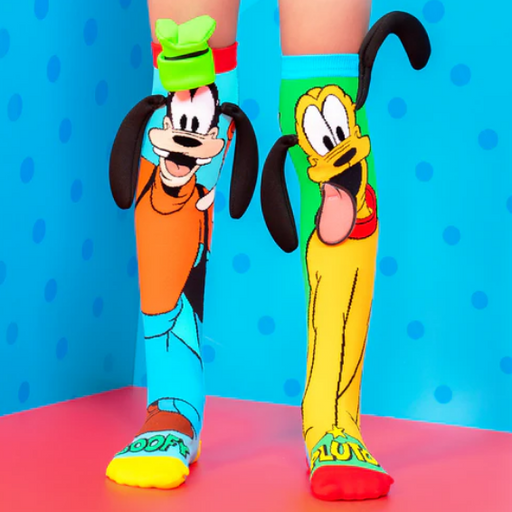 Madmia Mickey And Friends Pluto & Goofy Socks Ages 6-99