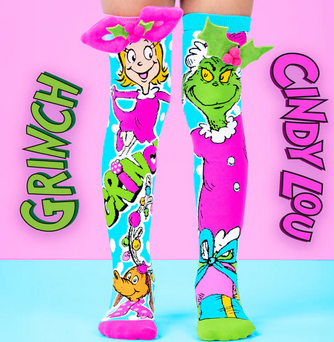 Madmia Grinch & Cindy Lou Socks 6-99