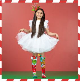 Madmia The Grinch & Max Socks Ages:3-5 Yrs