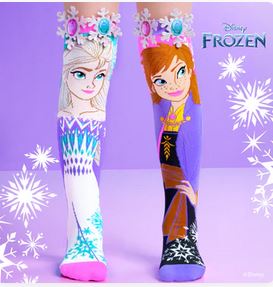 Amdmia Frozen Sisters Socks Ages:6-99 Yrs