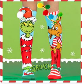 Madmia The Grinch  & Max Socks Ages:5-99 Yrs