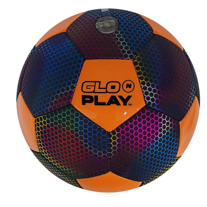 Led Holographic Soccer Ball Orange