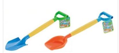 Plastic Beach Spade 48 Cm Assorted