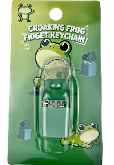 Croaking Frog Fidget Keychain