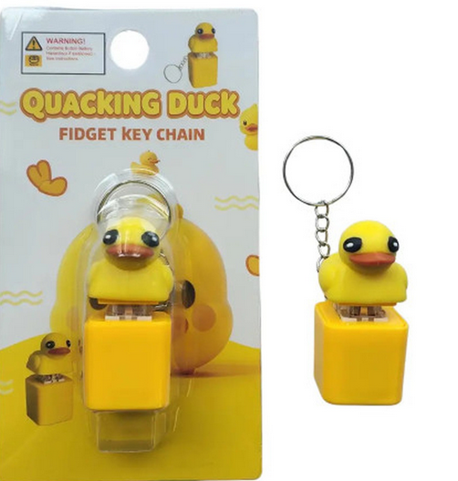 Quacking Duck Fidget Keychain