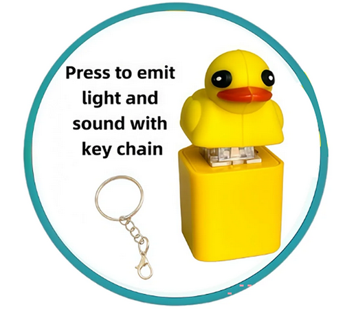Quacking Duck Fidget Keychain
