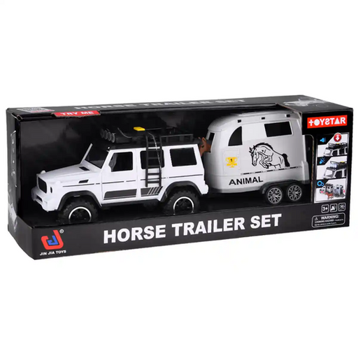 Cross Country 40cm Friction Vehicles With Trailer Lights & Sound Assorted
