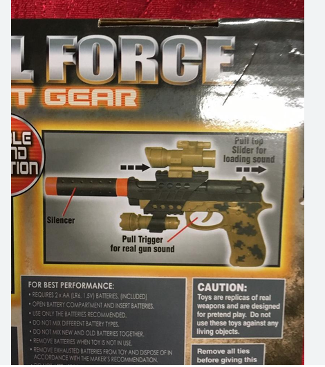 Military Special Force Pistol With Silencer