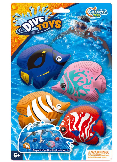 Diving Fish 4pc Pool Game
