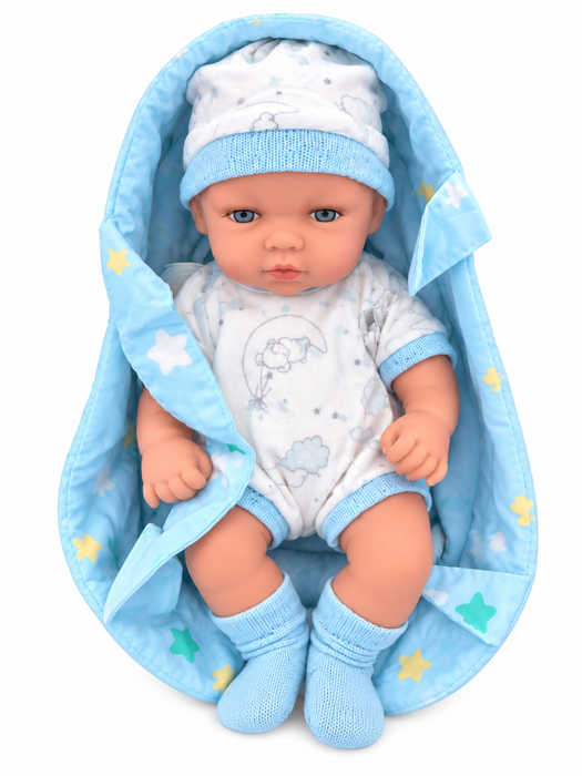 Baby Doll 30cm With Fabric Carrier Assorted