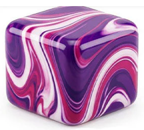 Squishy Squeeze Marble Coloured Cube Assorted