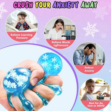 Squishy Squeeze Snowflake Cube