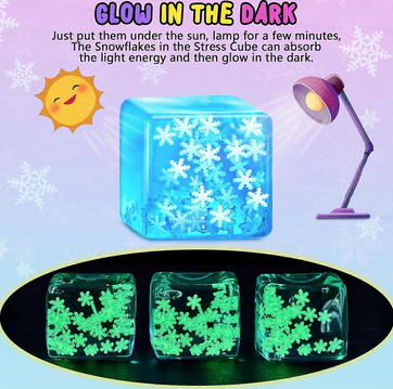 Squishy Squeeze Snowflake Cube