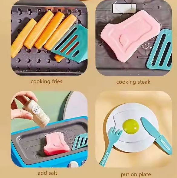 Colour Change Cooking Set With Lights & Sounds + Accessories