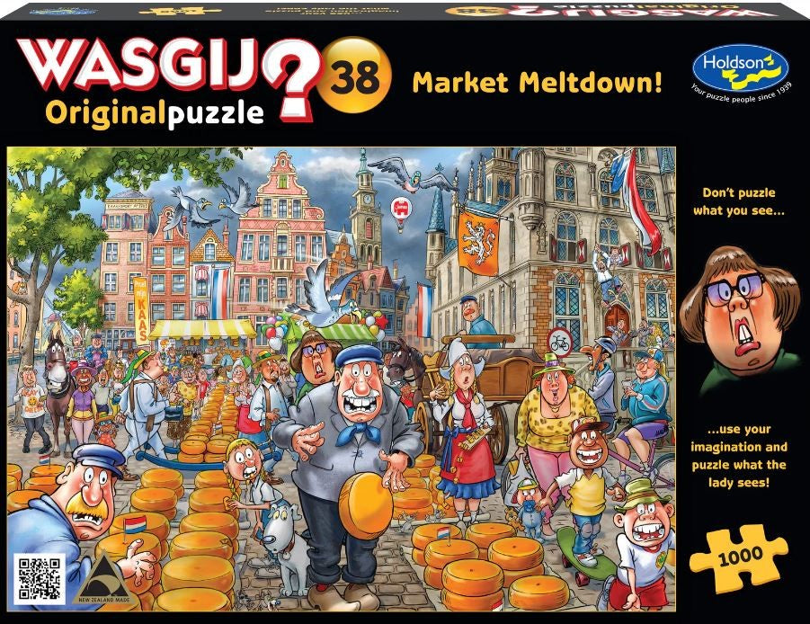 Wasjig? Original No 38 1000pc Puzzle Market Meltdown!