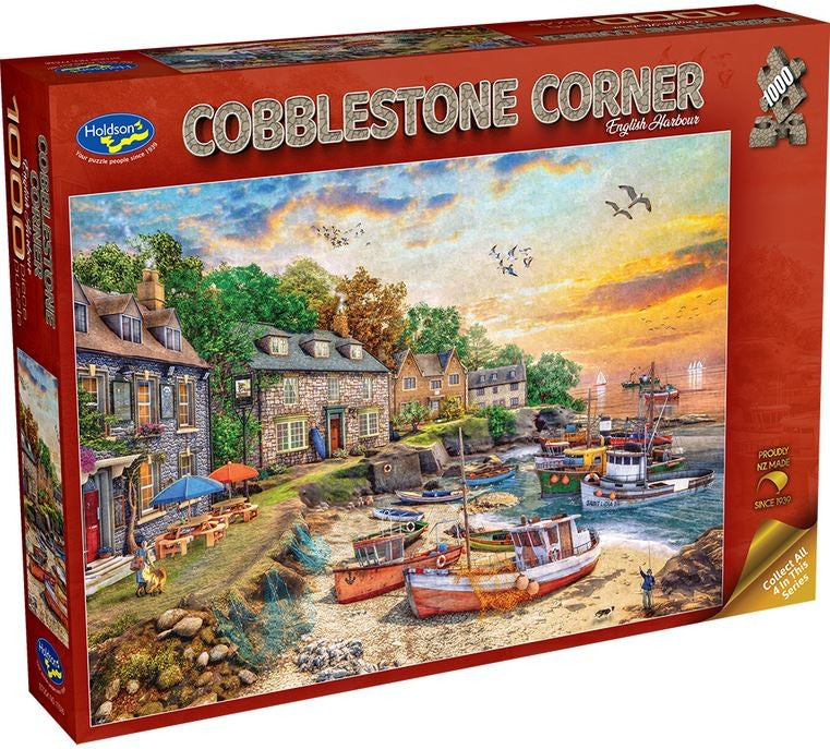Holdson Cobblestone Corner English Harbour 1000pc Puzzle