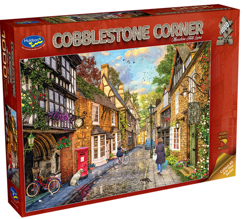 Holdson Cobblestone Corner Meadow Hill Lane 1000pc Puzzle