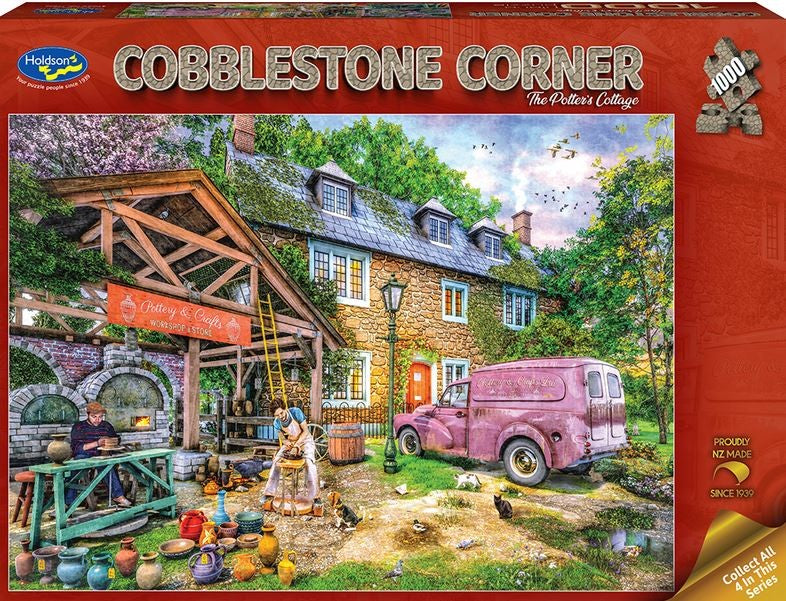 Holdson Cobblestone Corner The Potters Cottage 1000pc Puzzle
