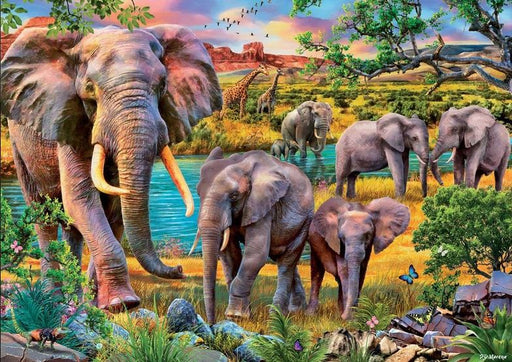Holdson Call Of The Wild Elephant Walkabout 1000 Pc Puzzle