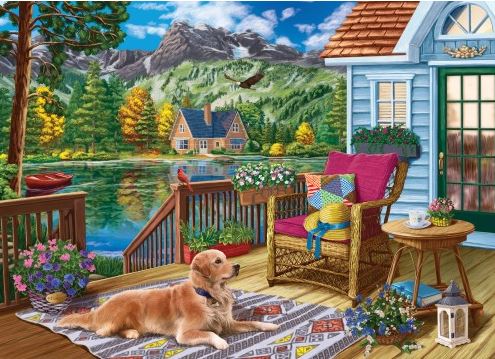 Holdson The Waters Edge Guarding Home 1000 Pc Puzzle