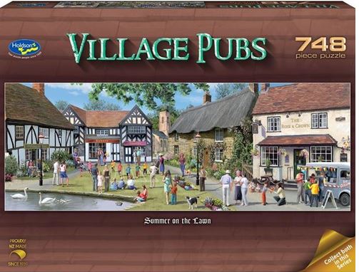 Holdson Village Pubs Summer On The Lawn 748 Pc Puzzle