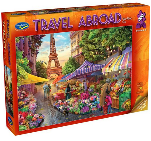 Holdson Travel Abroad 2 Paris Flower Market 1000 Pc Puzzle