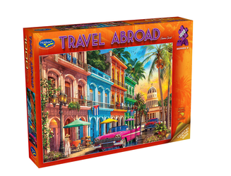 Holdson Travel Abroud 2 Havana Sunset 1000 Pc Puzzle