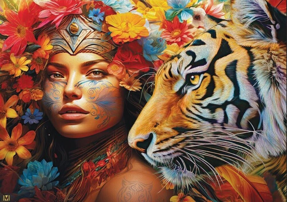 Natures Guardians Tiger Spirit 1000 Pc Puzzle