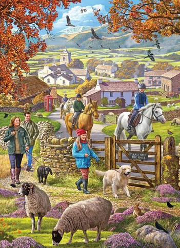 Holdson Horse & Hound Autumn Walk 1000 Pc Puzzle