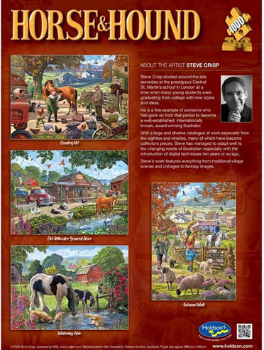 Holdson Horse & Hound Autumn Walk 1000 Pc Puzzle