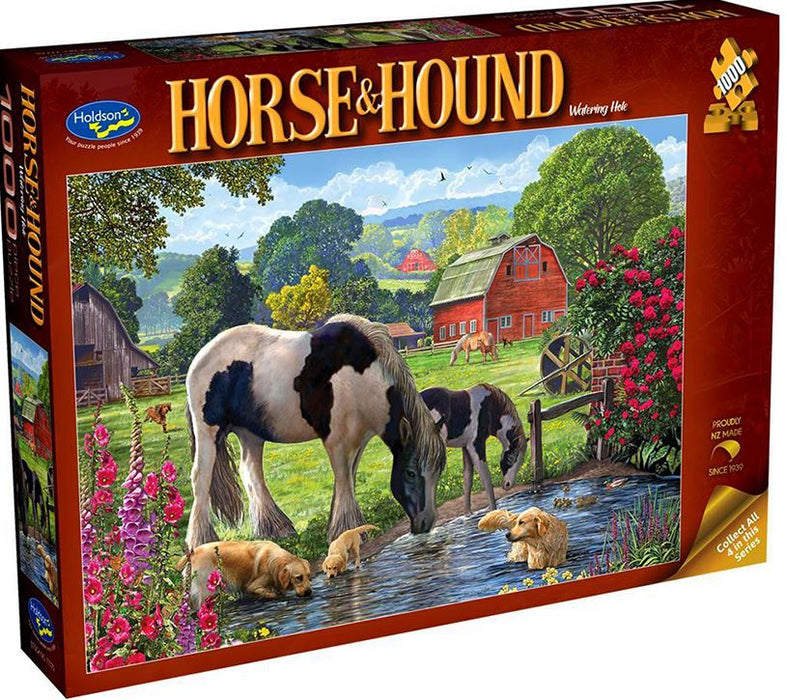 Holdson Horse & Hound Watering Hole 1000 Pc Puzzle