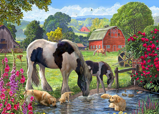 Holdson Horse & Hound Watering Hole 1000 Pc Puzzle