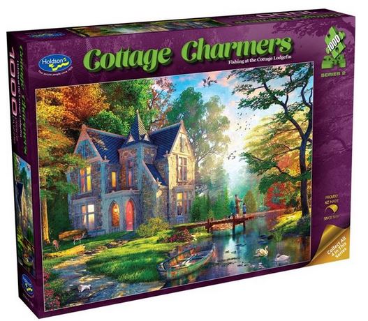 Holdson Cottage Charmers Fishing At The Cottagelodgefin 1000 Pc Puzzle
