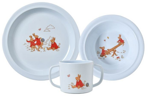 Bunnykins Melamine 3pc Set - Blue