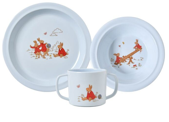 Bunnykins Melamine 3pc Set - Blue