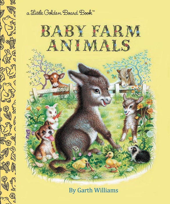 Baby Farm Animals Little Golden Circle Card Board Story Book